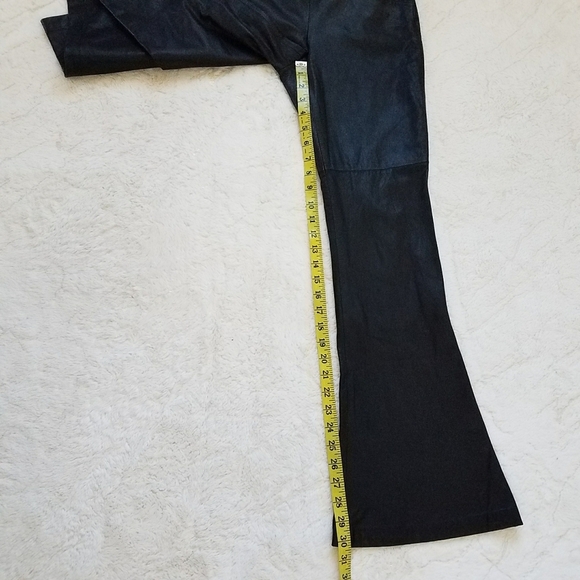 Theory Shimona Lambskin Leather Flare Pants - Picture 8 of 12